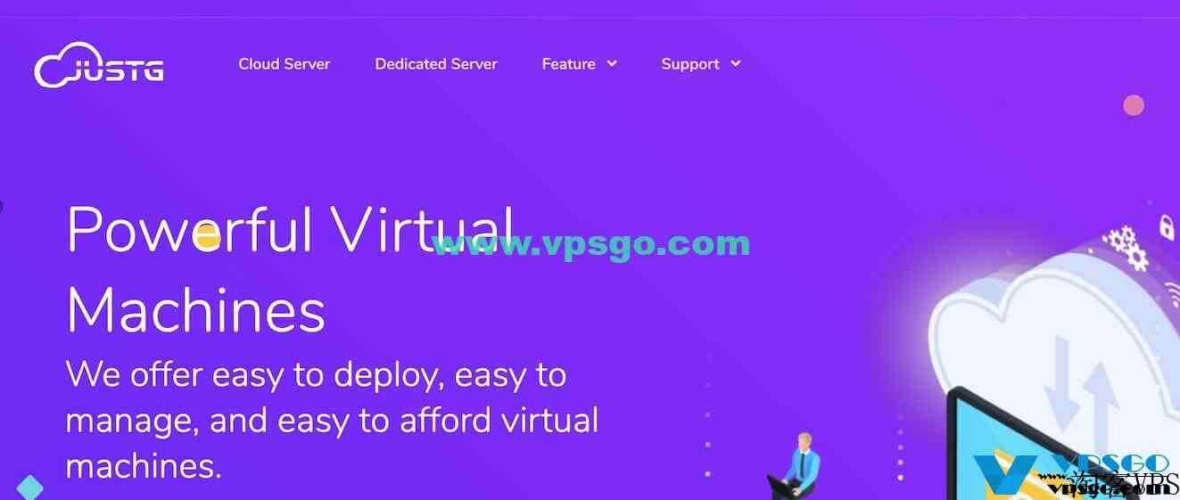 JustG南非VPS5折起，月