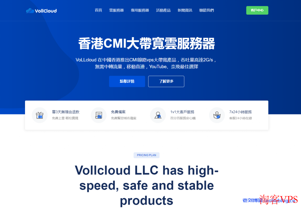 VoLLcloud香港CMI直