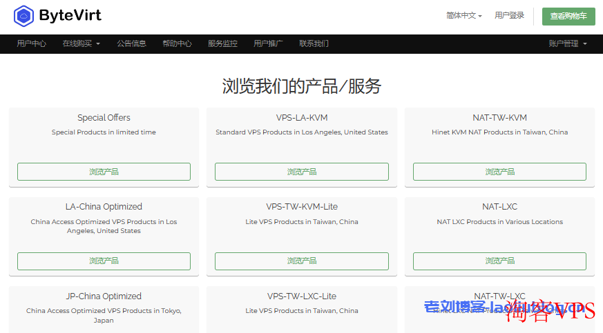 ByteVirt美国便宜VPS