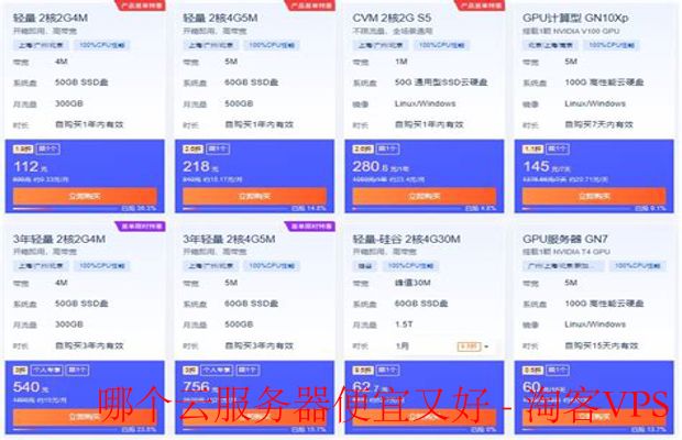性价比高的云服务器推荐-便宜又好用的云服务器选择