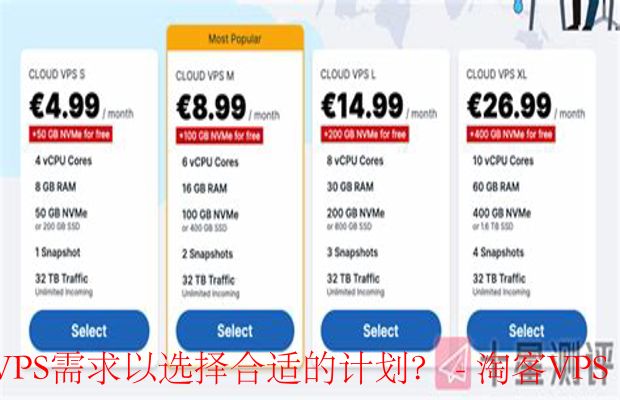 如何选择合适的VPS计划-评估需求与比较方案指南