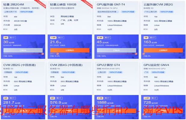 腾讯云年终盛典-境外云服务器折扣大放送