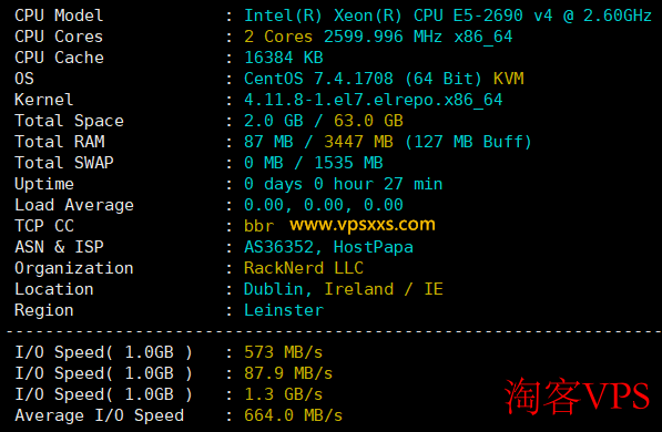 RackNerd爱尔兰VPS深度评测 - 硬件性能与网络体验解析