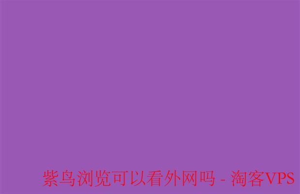 紫鸟浏览器能否访问外网？-使用及代理设置详解