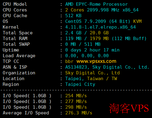 荫云台湾原生IP VPS测评 - 高速稳定视频建站首选