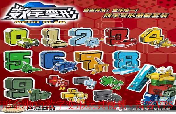 数字变形金刚玩具视频揭秘-0到9变身全过程