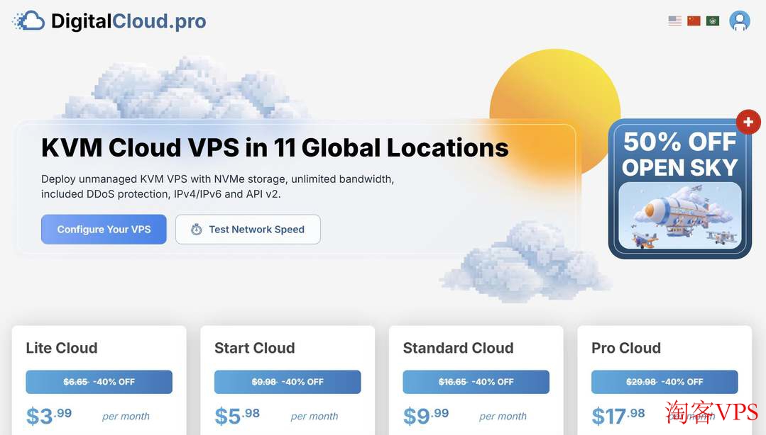 DigitalCloud 荷兰VPS测评-高性价比与稳定网络
