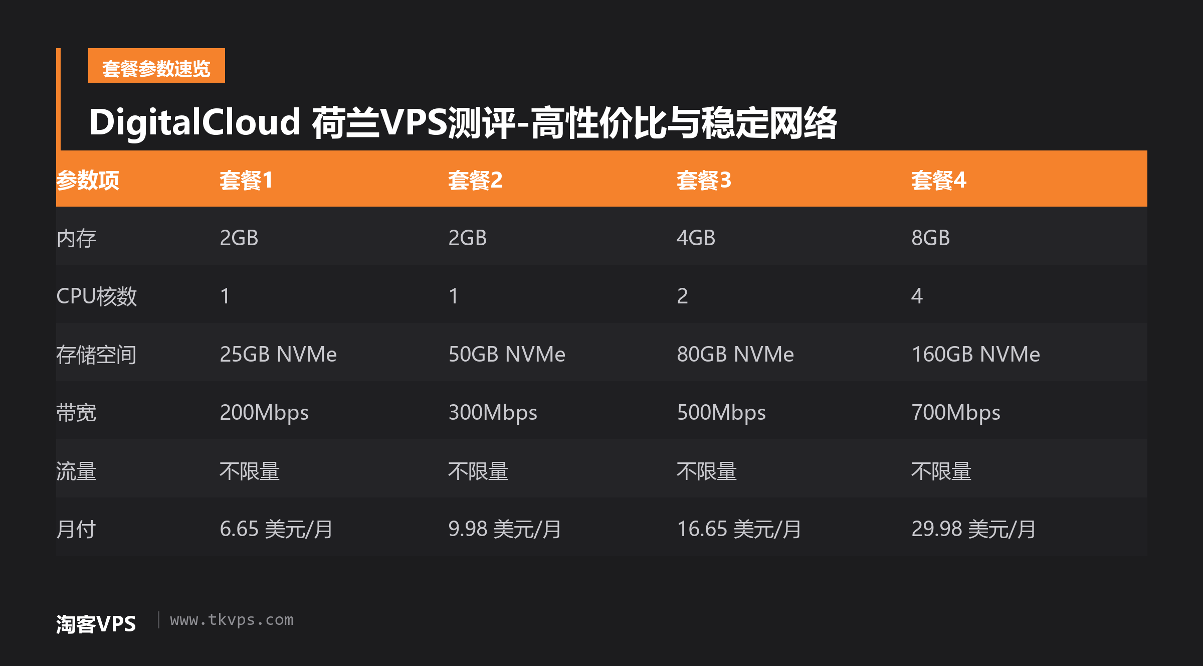 DigitalCloud 荷兰VPS测评-高性价比与稳定网络