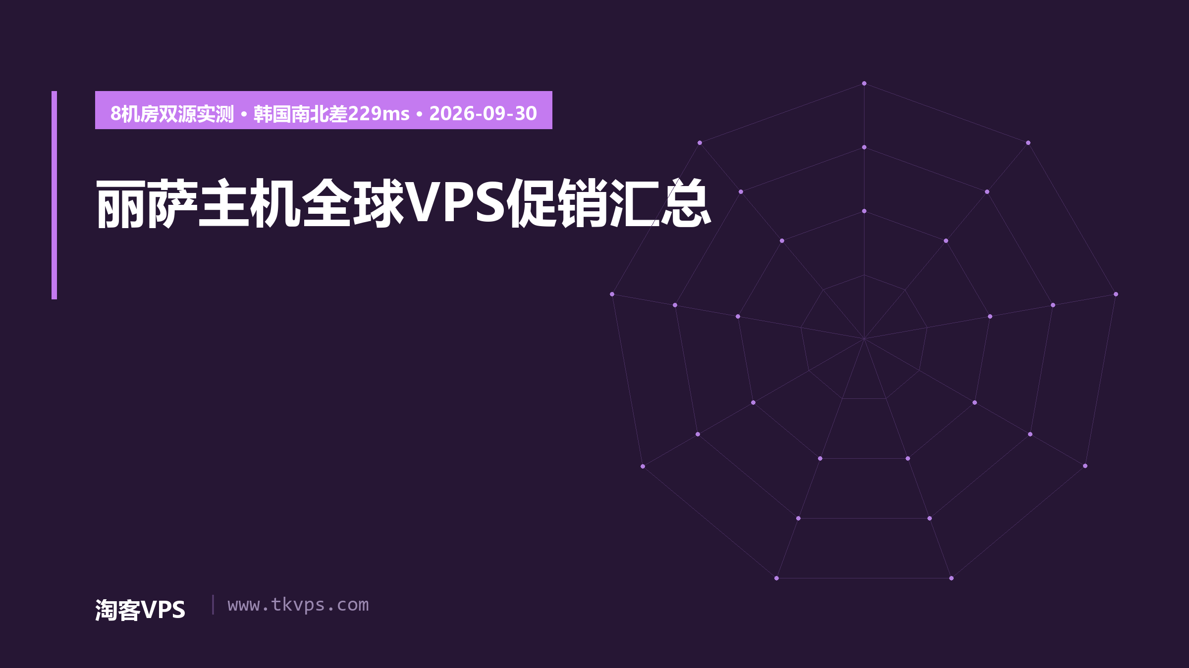 丽萨主机全球VPS促销汇总：8机房延迟实测与价格核对