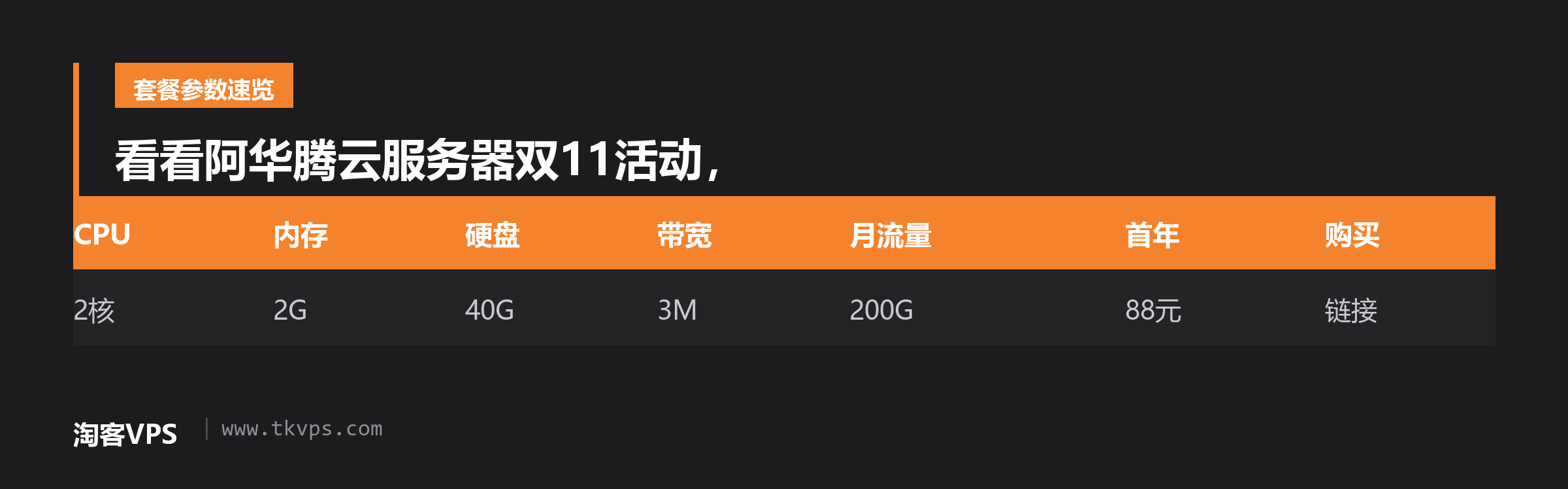 看看阿华腾云服务器双11活动,