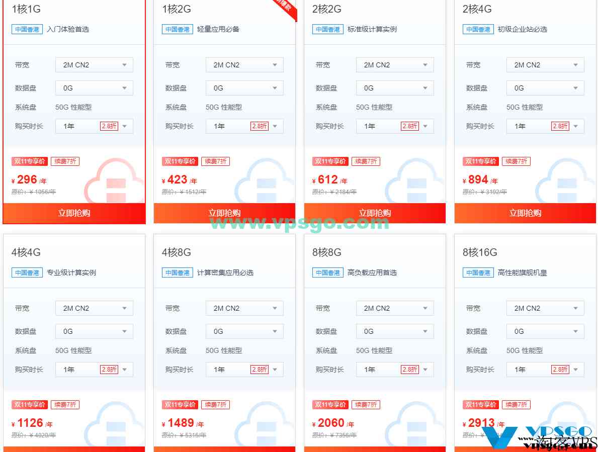 恒创科技双十一优惠：海外云服务器/独立服务器底价促销，最低2.8折起，香港/美国/日本CN2