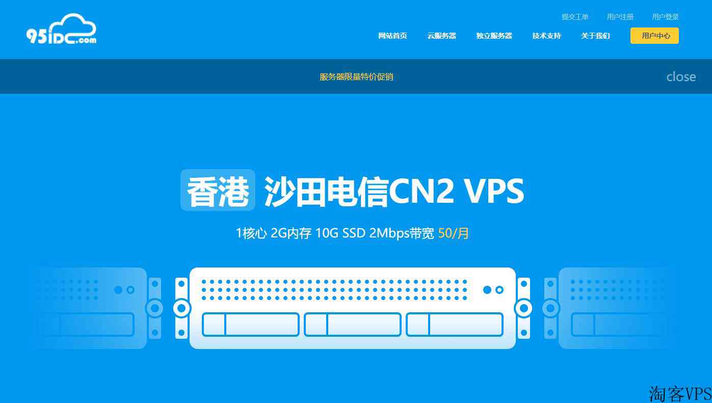 95IDC测评-CN2GIA海外机房多IP站群支持