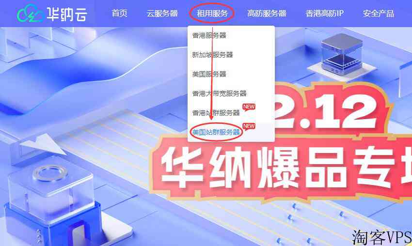 华纳云美国站群服务器推荐-253个IP/CN2线路/免费DDoS高防