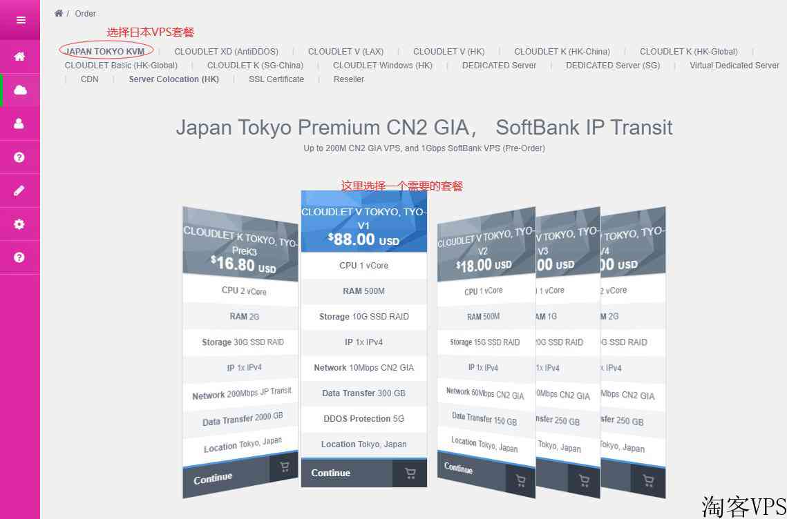 GigsGigs便宜日本VPS推荐-CN2GIA和日本软银线路支持