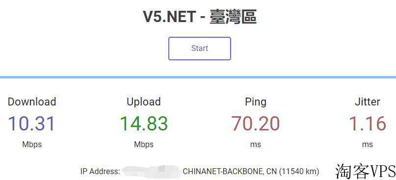V5.NET台湾服务器详细测评-CN2线路-7折优惠