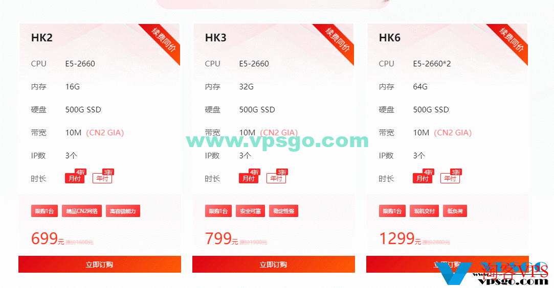 华纳云双十一11.11优惠：海外云服务器1.8折起，5MCN2月付20元，还有独服/高防服务器促销