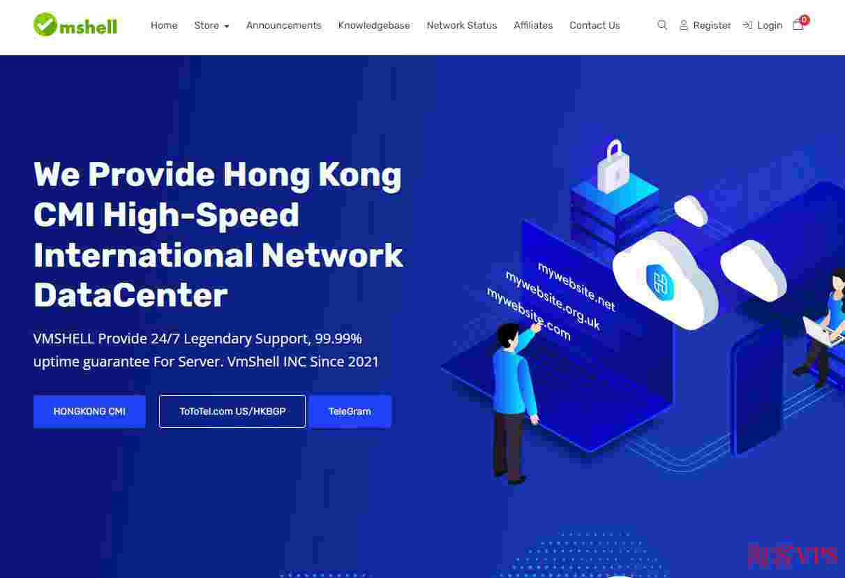 Vmshell香港独立服务器测评-三网CMI直连线路-网络稳定