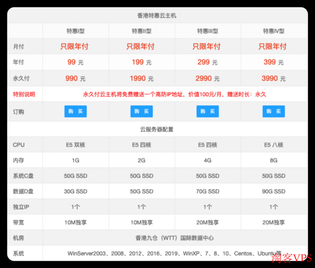 天霆网络：香港站群250个随机IP，50M带宽，800元/月。香港云双核1G，10M带宽，99元/年。香港特价服务器，E3-16G-30M带宽，免费赠送一个高防IP，299元/月