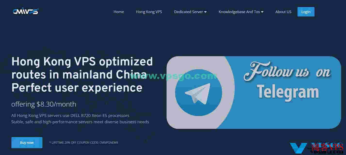 CMIVPS香港VPS：升级成香港CN2GIA线路，3-30M带宽，月付9美元起