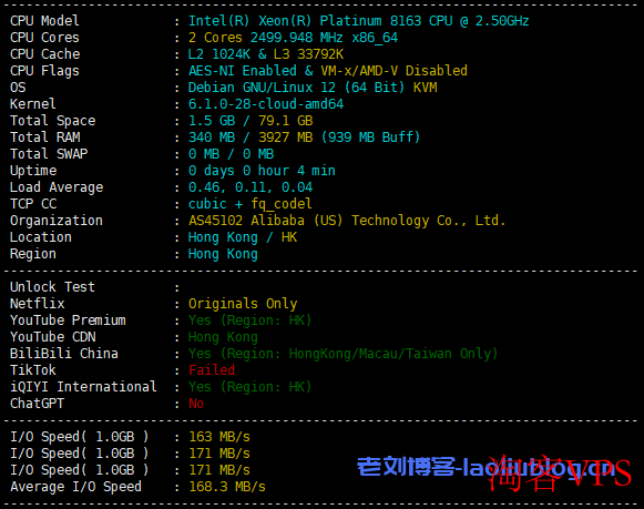ClawCloud 爪云怎么样？香港G口VPS 测评，三网去程回程均直连内地，支持IPv6