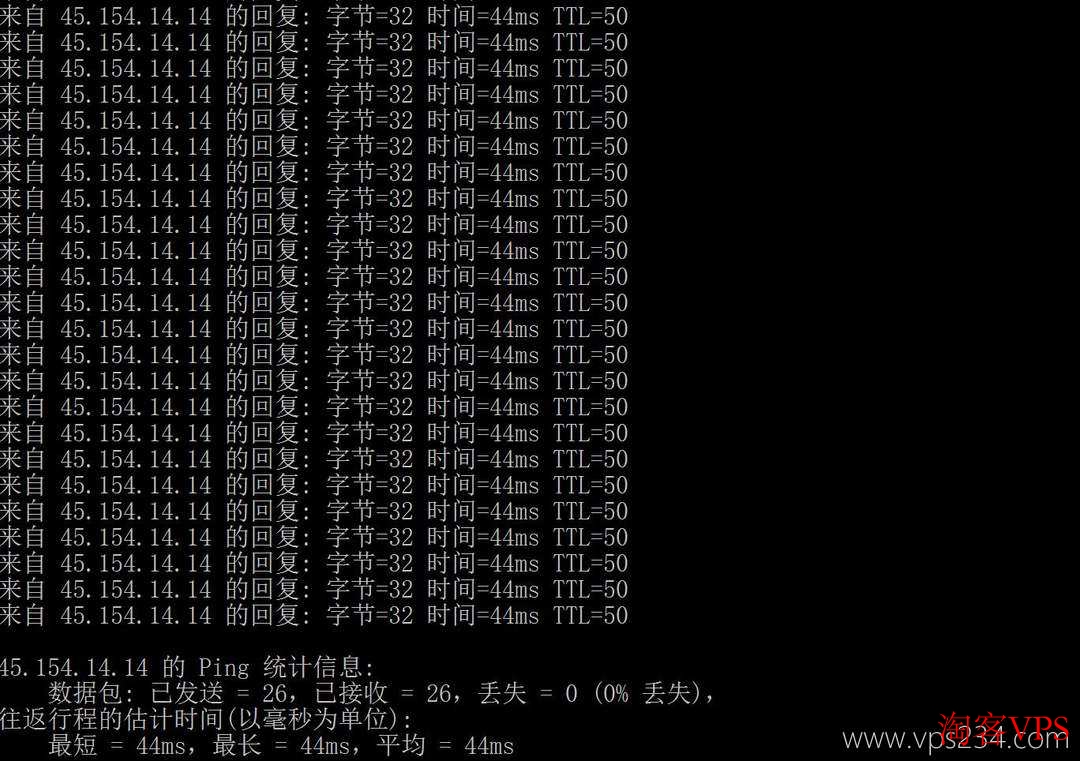 HostKVM 韩国VPS 测试：本地网络 Ping 测试结果