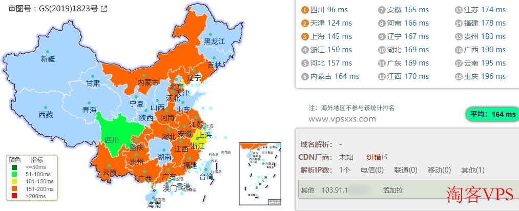HostDare美国AMD VPS国内Ping延迟测试 HostDare美国AMD VPS国内Ping延迟测试图