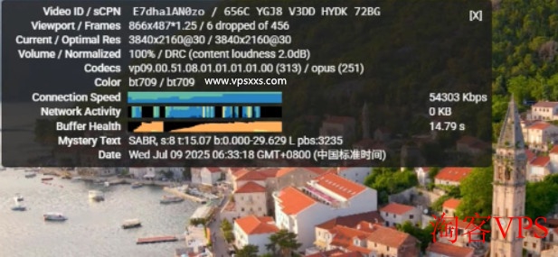 观看YouTube体验 丽萨主机德国住宅IP VDS观看YouTube速度截图