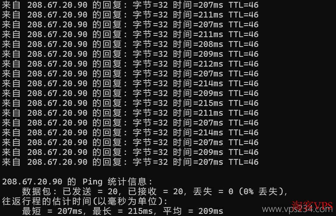 DigitalVM本地网络Ping延迟 DigitalVM美国VPS本地Ping延迟测试