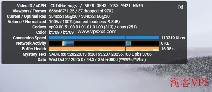 YouTube 4K视频流畅播放 丽萨主机英国catixs VPS观看YouTube 4K视频流畅截图