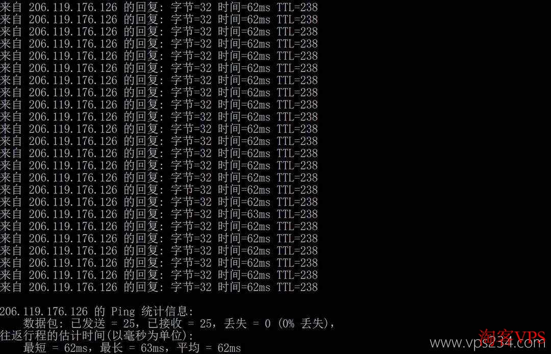 Ping测试恒创日本站群服务器延迟及稳定性