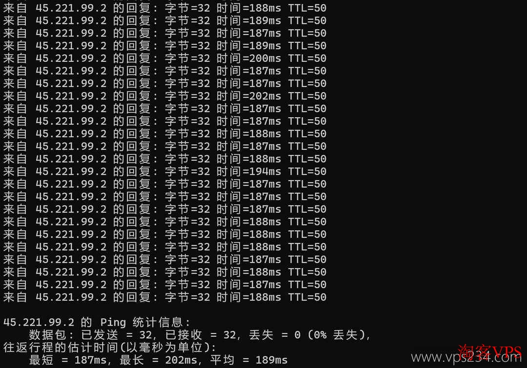 本地Ping测试Dotdotnetworks美国独立服务器延迟