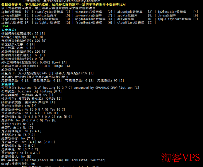 莱卡云香港BGP VPS IP质量检测