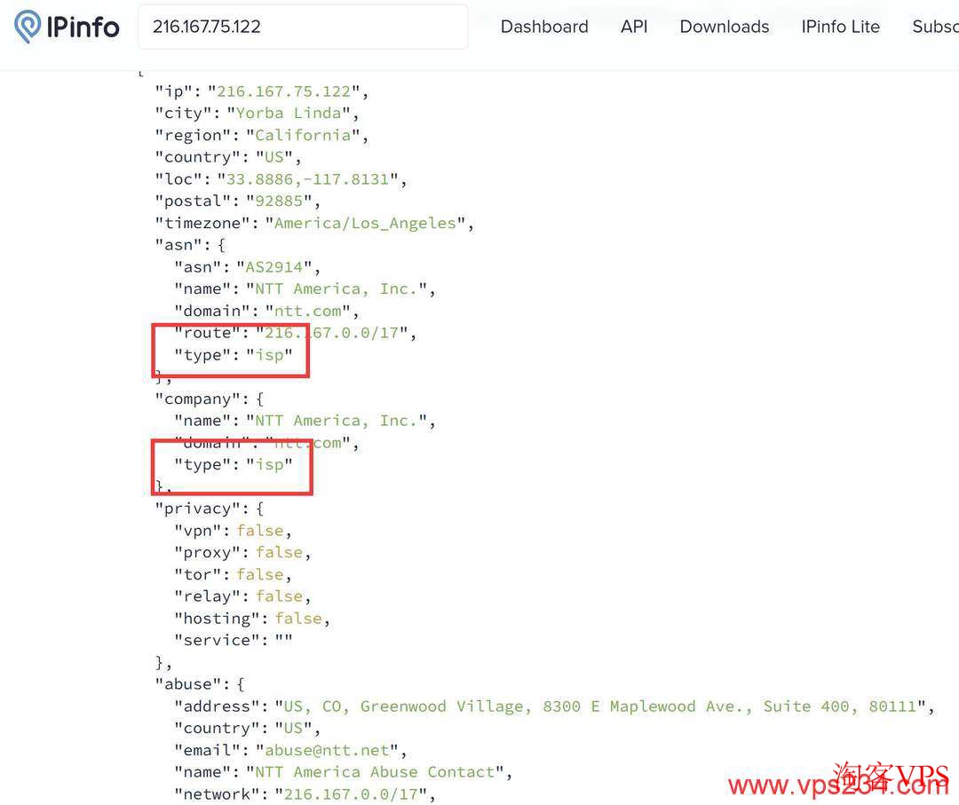 莱卡云美国家宽VPS双ISP类型IP测试截图