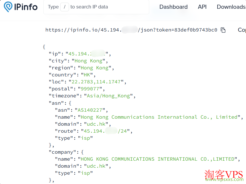 ipinfo.io住宅IP检测报告