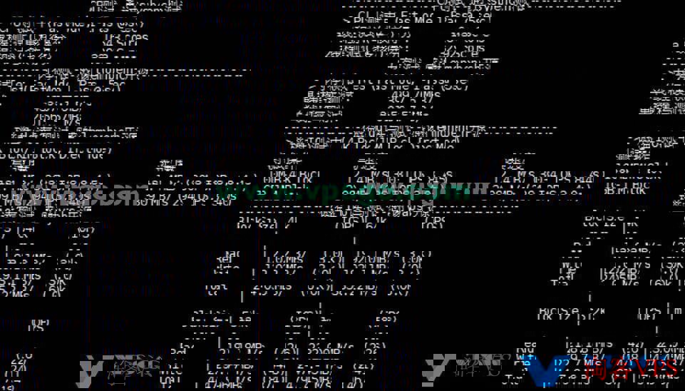 荫云英国双ISP VPS性能跑分图