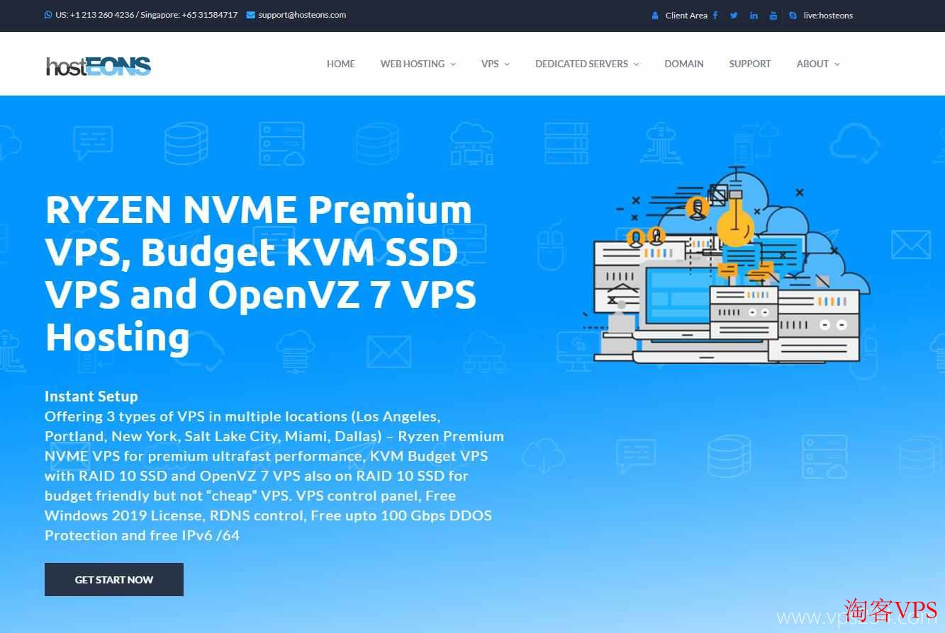 hostEONS法国VPS