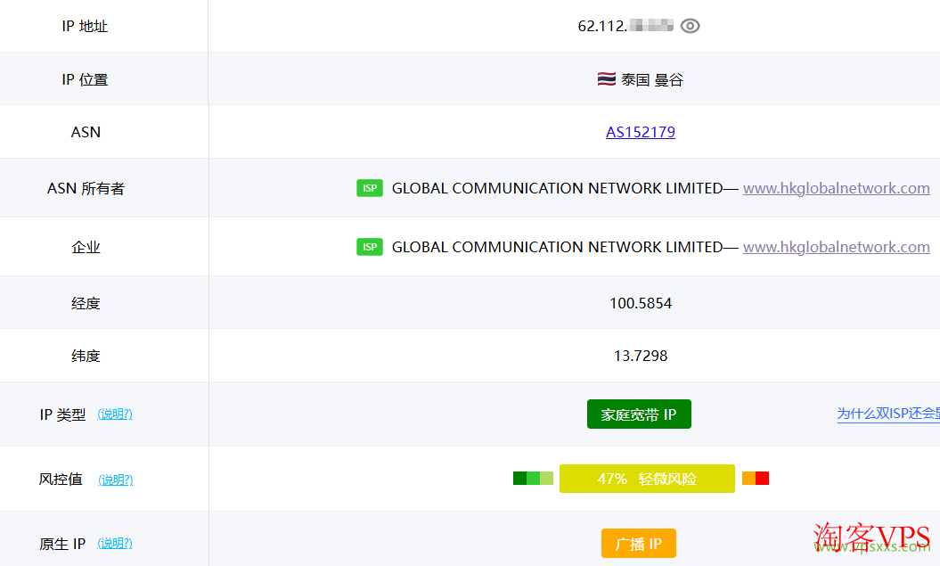 ping0.cc家庭IP检测