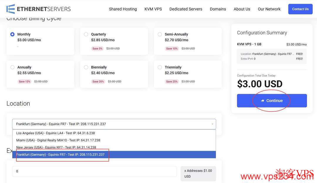选择法兰克福节点