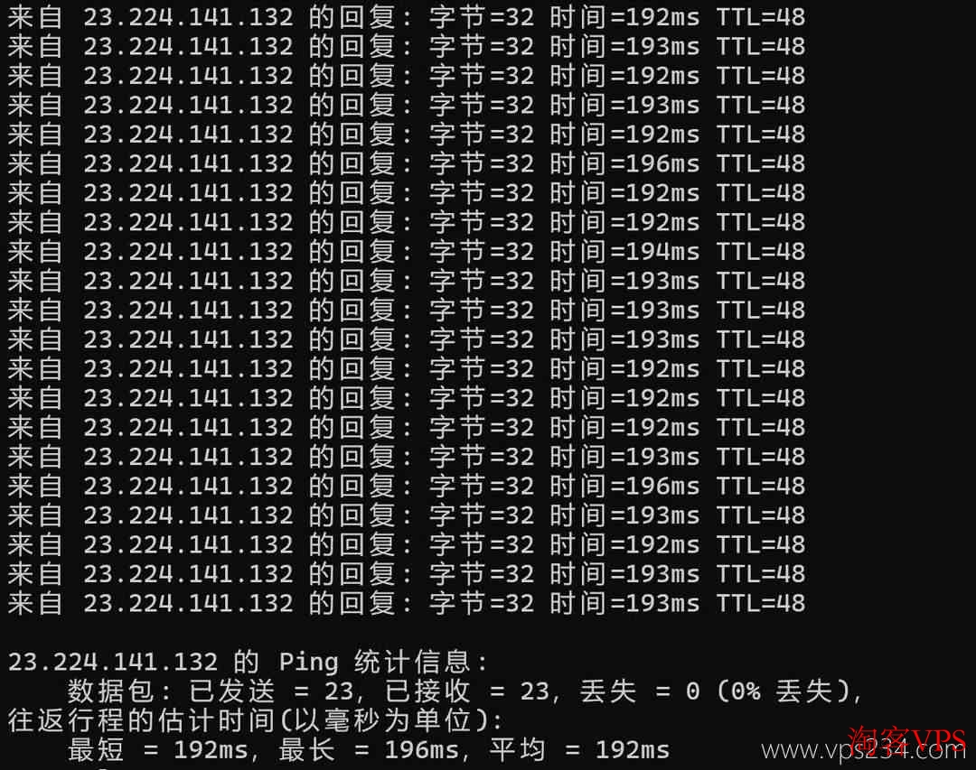 本地Ping测试延迟