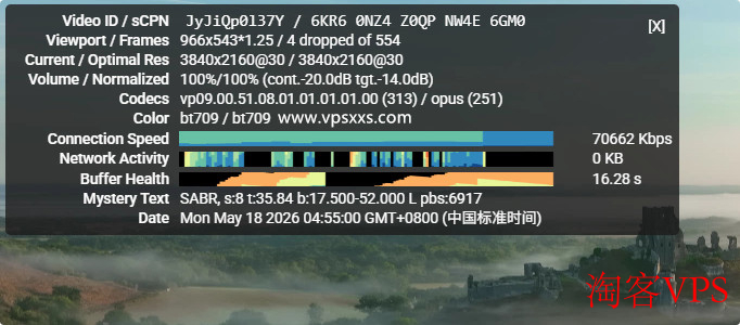 OrangeVPS看视频体验